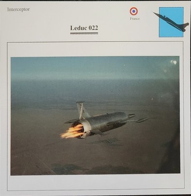 Leduc Plane Picture Original Vtg Aircraft Info Details Collector Card