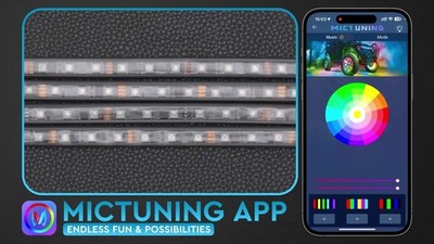 RGB Car Underglow Light Strip Kit, Chasing LED Under Car Accent