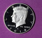 2014-S PROOF Silver Kennedy Half Dollar. #P34282