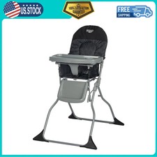 Cosco Kids Simple Fold Portable Baby High Chair Black