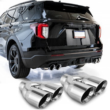 2.5" Auspuffblende Endrohr Edelstahl Doppel Sportauspuff Für Ford Explorer 3.0l