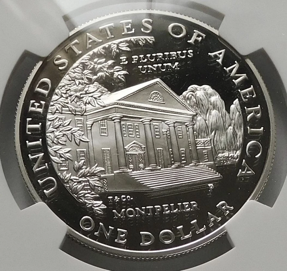 1999P Dolley Madison S$1 Silver Commemorative Dollar Coin - NGC PF 69 UCAM - Image 4 of 4