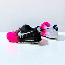 Nike Air Max 90 Custom   Pink Mismatch Fade D...
