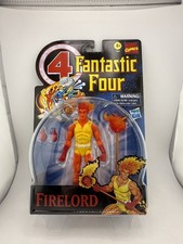 Hasbro Firelord Fantastic Four Marvel Legends 6  Scale Flame Staff Retro Card
