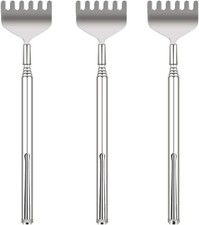 Extendable Back Scratcher for Men - 3 Pack Portable Telescopic Metal Back Scrat