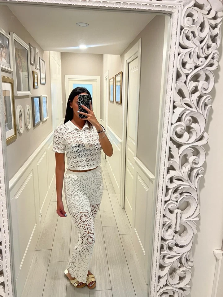 Coordinato Donna In Cotone Bianco - Immagine 3 di 4