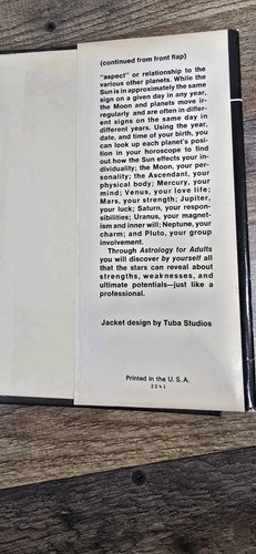 Astrology for Adults Book Joan Quigley Vintage Zodiac Celestial BC Edition 1969 - Picture 8 of 9