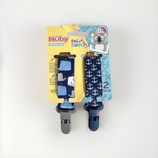 Nuby Infant 2 Pack Paci Finder 0 M Pacifier Clips Camel Cactus Girls Newborn