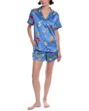 Petite Plume 2Pc Mulberry Silk Pajama Set Women's