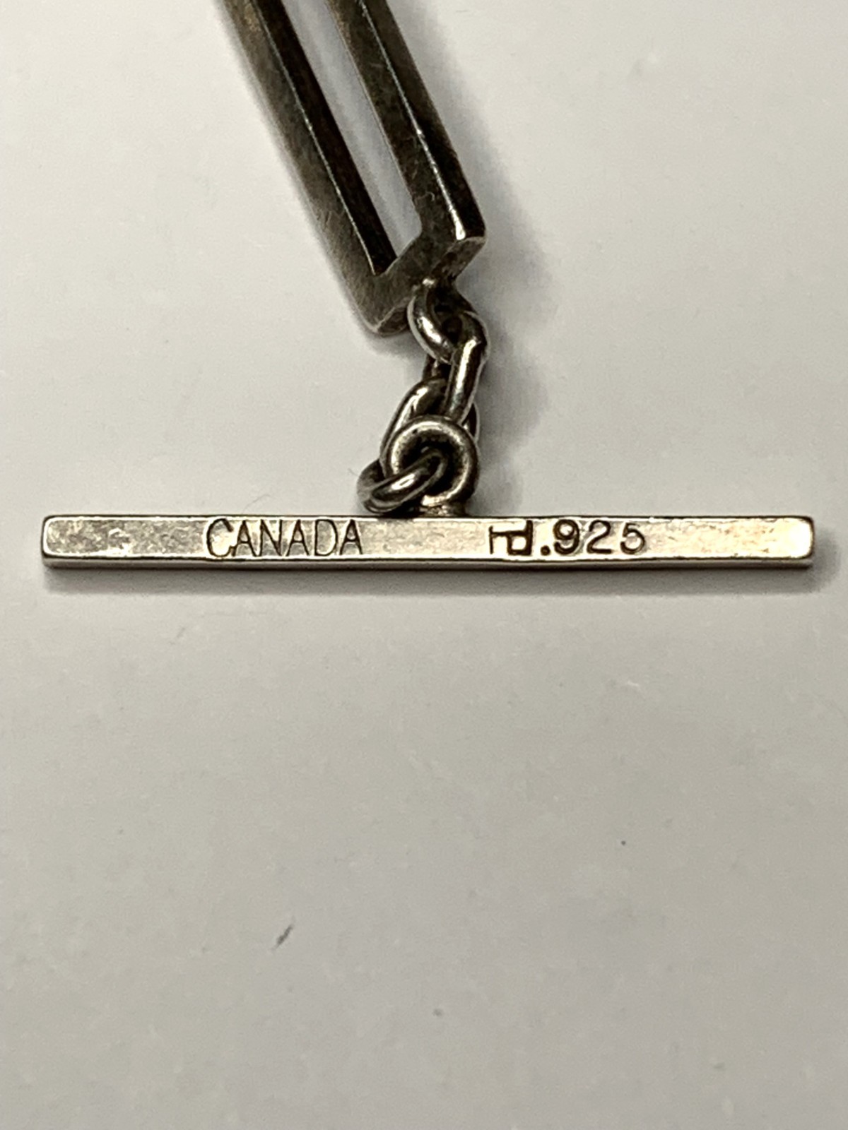 Hilary Druxman Sterling Silver Rectangular Link B… - image 4