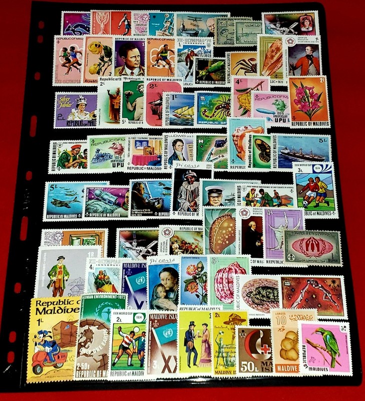 {MALDIVE ISLANDS/ Quality group OF 65 MINT - MNH/ VF/ GREAT VALUE/epictronic/JC}