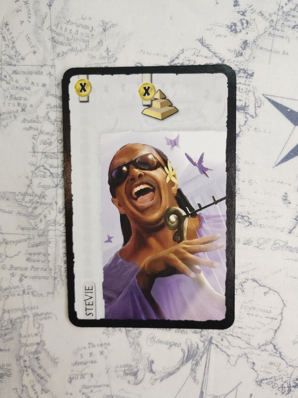 7 Wonders Board Game Leaders Expansion 2011 Stevie Wonder Promo Card