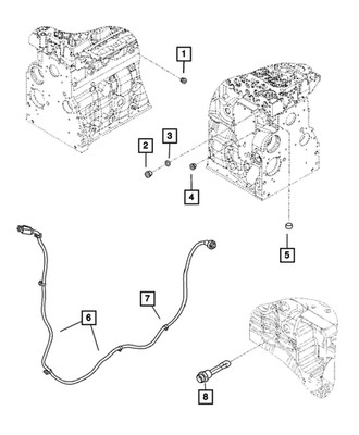 Genuine Mopar Cylinder Block Plug 68003517AA
