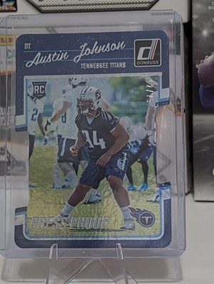 Austin Johnson (RC) Press Proof Silver Die-Cut 12/75 • 2016 Donruss #305 JAGUARS