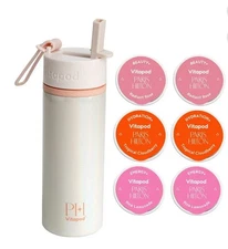 Paris Hilton Vitapod Water Bottle Starter Kit With 6 Refills, Champagne Kiss