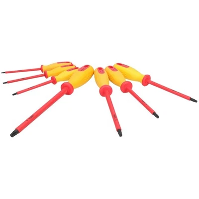 Tournevis Torx Star mâles isolés VDE T10 - T40 pour électriciens voitures... - Photo 1/4