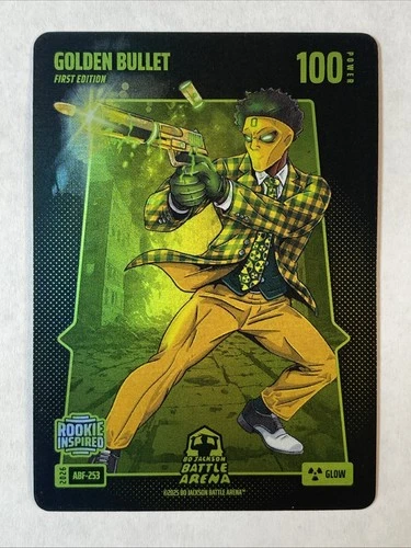 GOLDEN BULLET (Matthew) Bo Jackson Battle Arena ABF-253 GLOW Alpha Battlefoil
