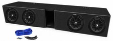Kicker Quad 8" Subwoofers Ported Sub Box Enclosure for 2007-26 GM/Chevy Crew Cab