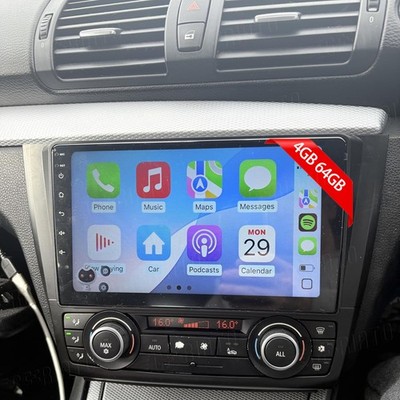 4+64GB Für BMW 1er E81 E82 E87 E88 Carplay Autoradio Android 15 GPS DSP Navi RDS