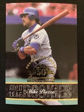1998 Leaf Fractal Materials Gold Leaf Rookies Mikę Piazza-LA Dodgers /3250