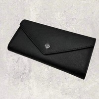 Michael Kors GeldböRse Portmonee Portemonnaie Jet Set Travel Schwarz Leder Neu