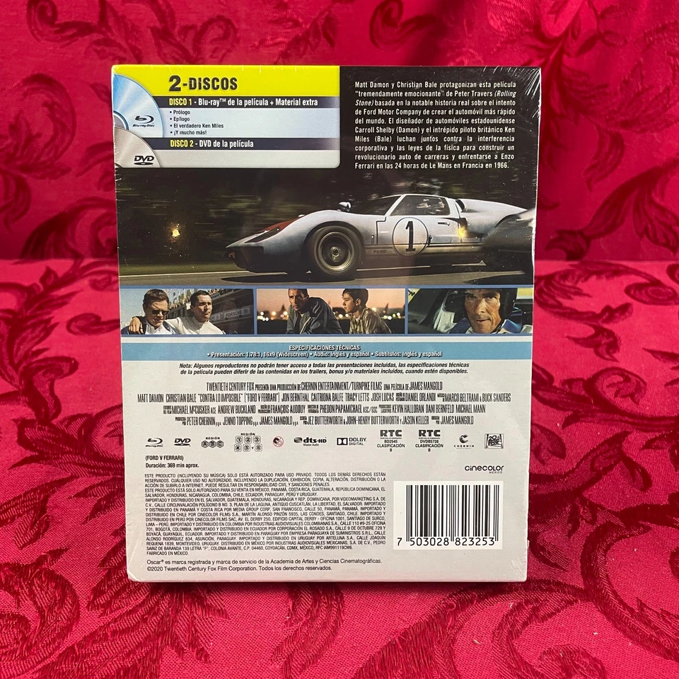 FORD V FERRARI (Blu-ray) Steelbook, Matt Damon, Christian Bale, James Mangold - Image 2 of 4