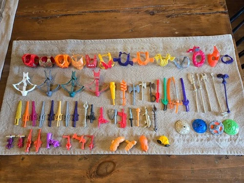 He-Man Masters of the Universe weapons and accessories lot 1980s Vintage