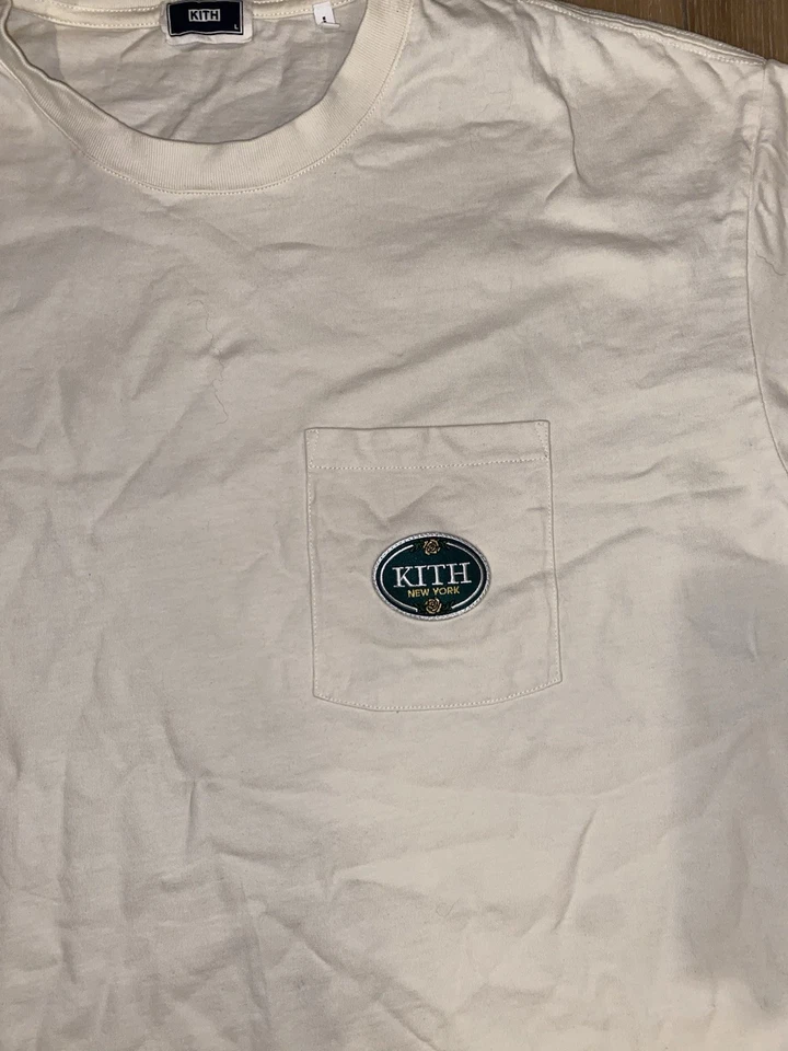 Camiseta KITH New York Bolsillo Logo - Blanco roto - Talla L Foto 4 de 4