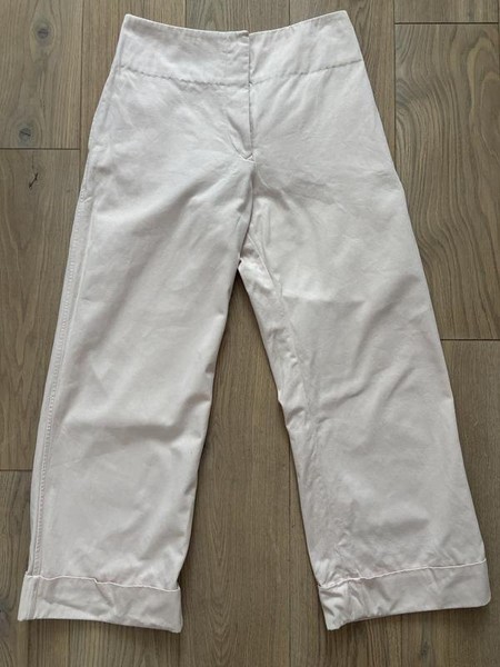 Women Jil Sander Trousers Pink Cotton 36 / S / 44