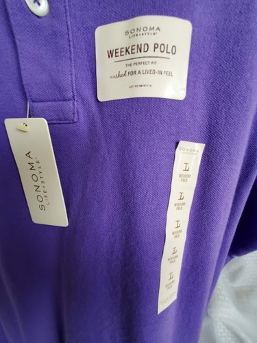 Polo weekend Sonoma Life + Style 100% cotone camicia manica corta L nuova con etichetta - Foto 5 di 13