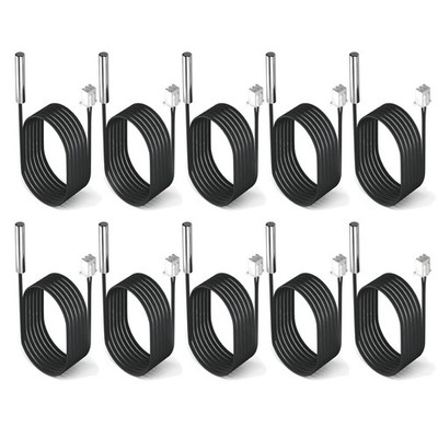 Reliable 1 Meter Waterproof 10K Temperature Sensor Probes - 10 pcs for All Needs