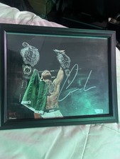 ¡Imagen firmada por Conor Mcgregor Double Champ! Enmarcado.