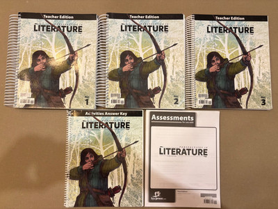 BJU Perspectives in Literature Teacher Set Ed 1-3, Activities Key, & Assessment