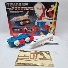 Transformers G1 Autobot Sky Lynx w Box Vintage 80s TV Toy 1986 Vtg Shuttle Robot