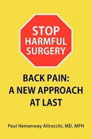 Paul Hemenway Md Mph Altrocchi | Stop Harmful Surgery Back Pain | Taschenbuch