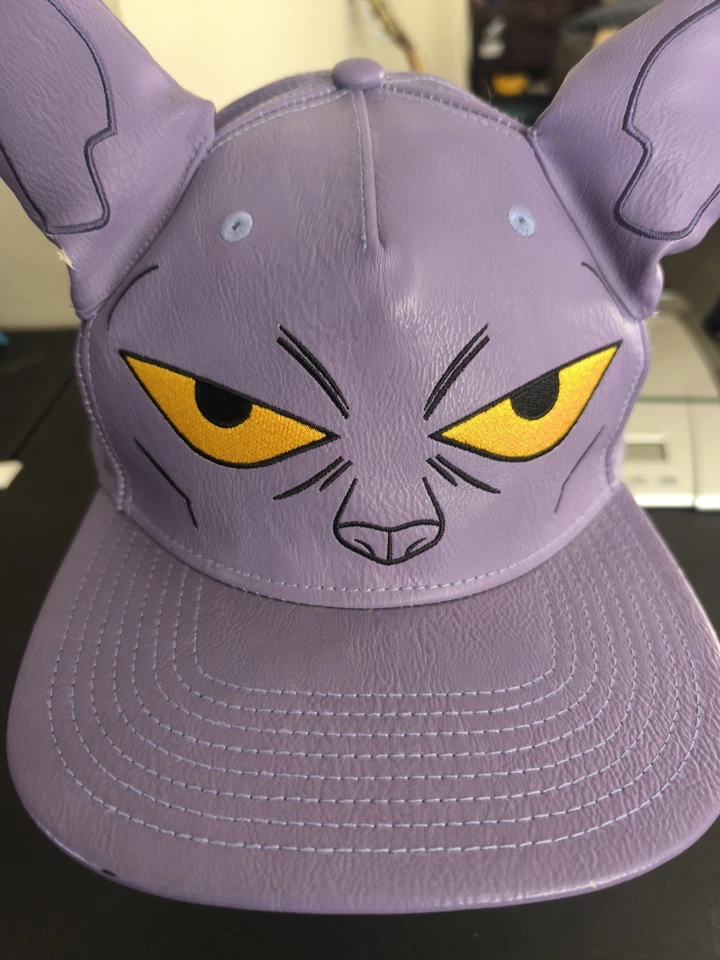 Dragon Ball Z Beerus Goku Anime Cosplay Orejas Oficial Snap Back Sombrero Raro Foto 2 de 4