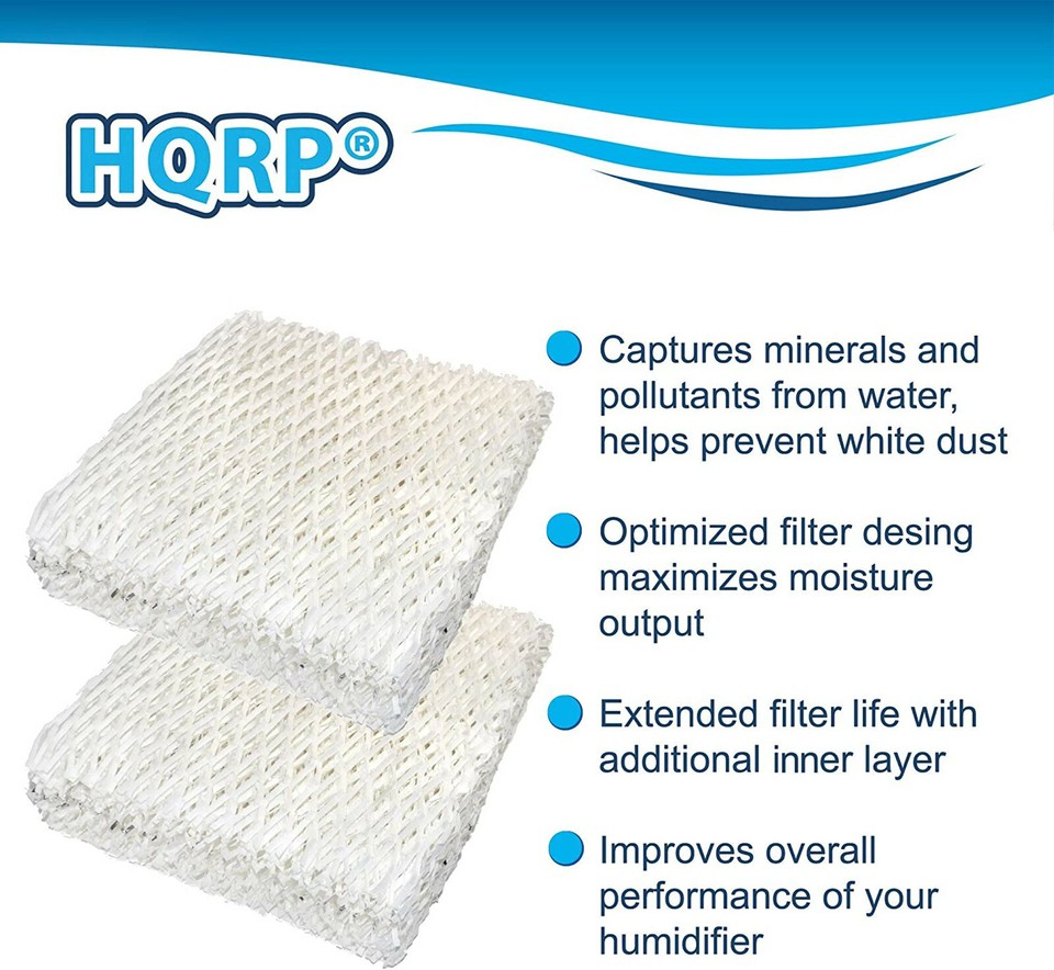 HQRP Dochtfilter Für Hunter Luftbefeuchter – Kompatibel Mit 32300, 31913, 32500 U.v.m.