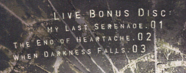 3 BONUS LIVE TRACKS---- KILLSWITCH ENGAGE As Daylight Dies