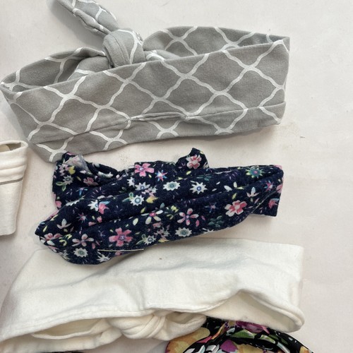 11 bow hair head bands (6-9 inches approx.) various materials - Foto 10 di 10