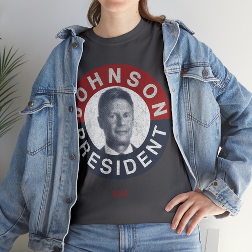 Gary Johnson For President 2012 Retro Graphic Tee Shirt, S-5XL - 第 22/49 張圖片