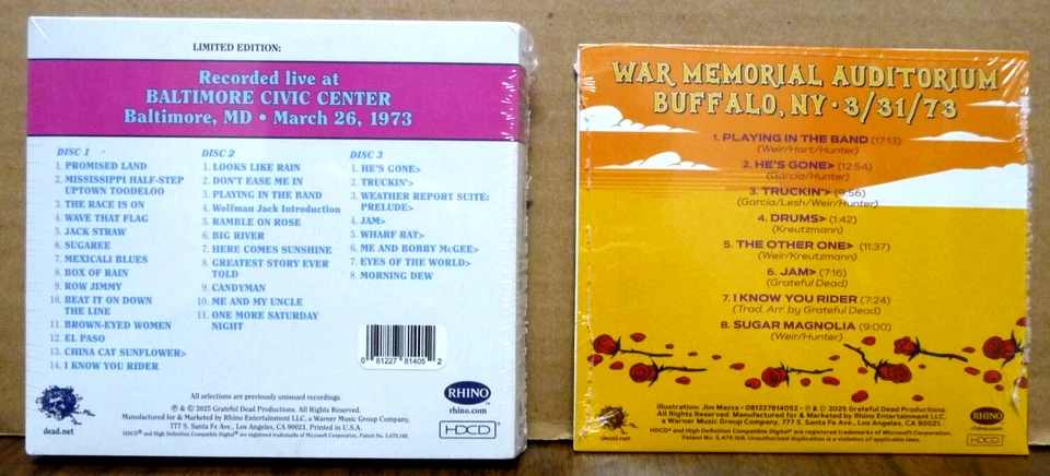 GRATEFUL DEAD Dave's Picks Volume 54—3/26/73 (4-CD with Bonus Disc 3/31/73) NEW - Image 4 of 4