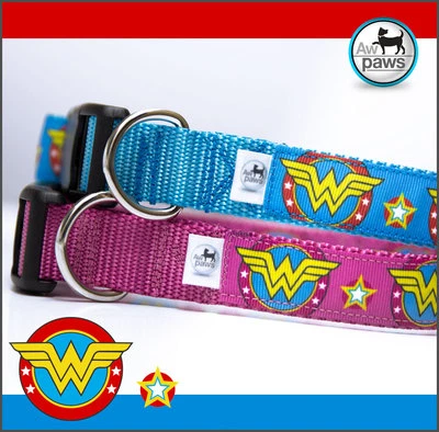 Wonder Woman Dog Collar