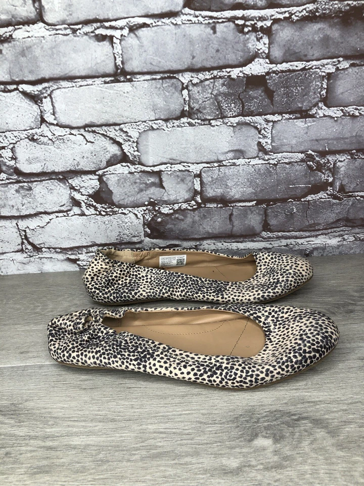 Toms Jutti Tan Suede Cheetah Leopard Animal Print Ballet Flats Women 9M US/40EU - Image 3 of 4