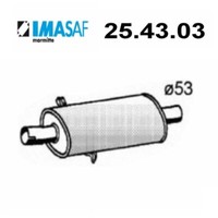 Imasaf MittelschalldäMpfer FüR Fiat Tipo & Alfa 155 & Lancia Delta