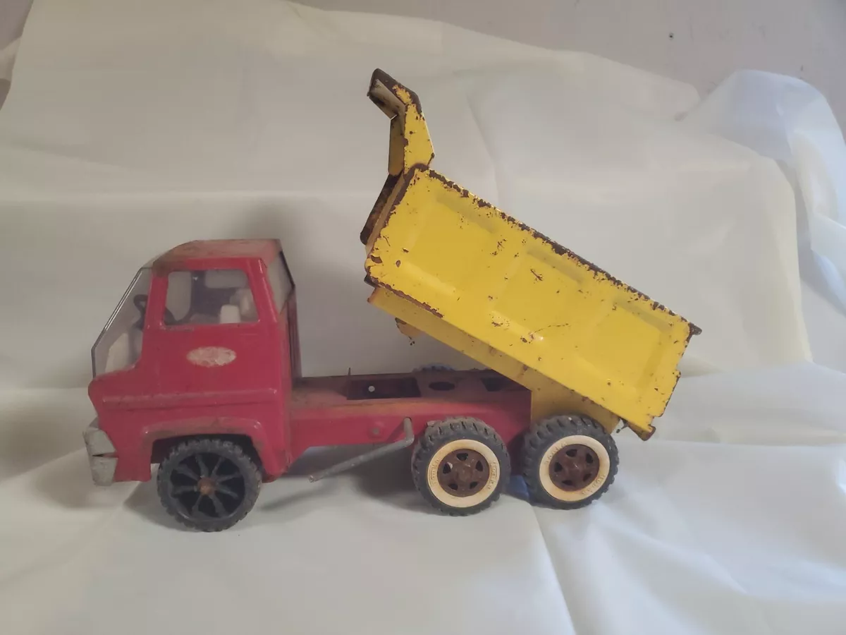 Vintage Tonka Cab Red Yellow Hydraulic