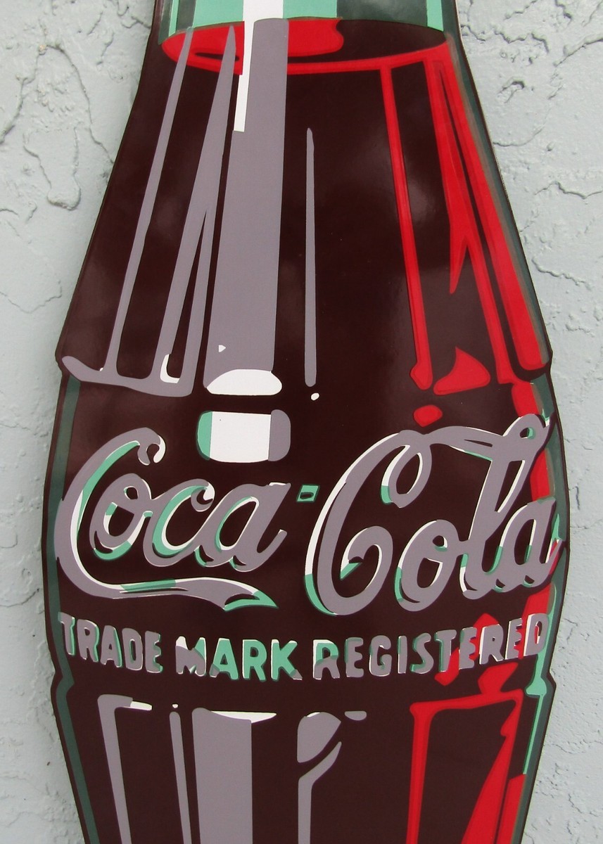 Rare Mint Signed Ande Rooney Metal Coke Bottle 44
