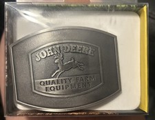 John Deere Belt Buckle Speccast Collectible Pewter Belt Buckle