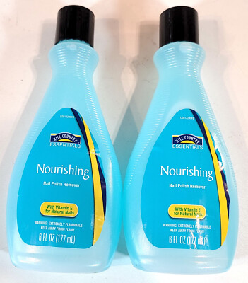 Lot Of 2 Bottles Hill Country Essentials Nourishing Nail Polish Remover 6 oz.