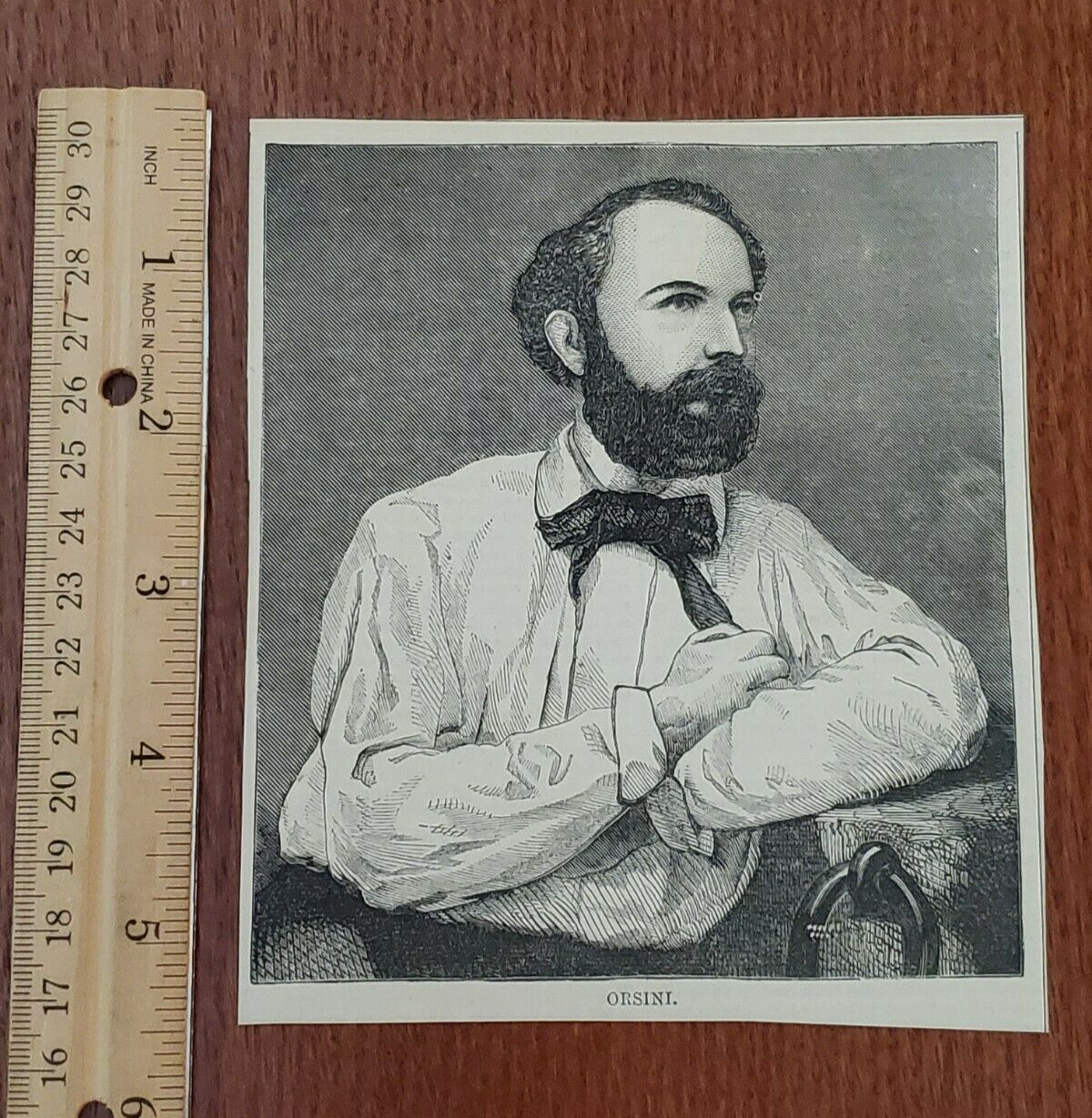 Harper's Weekly 1858 Sketch Print ORSINI