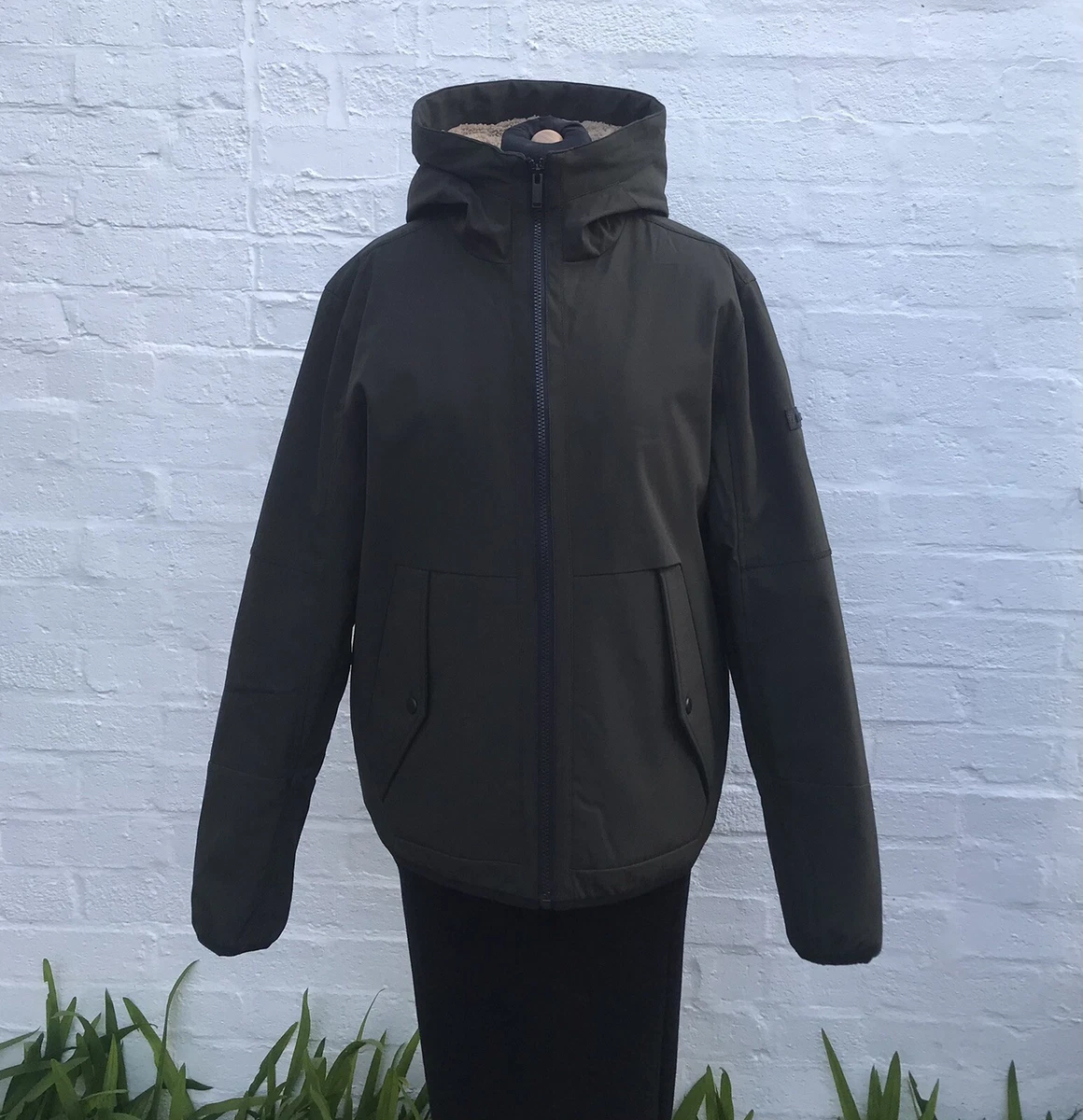 Michael kors plush 2024 lined windbreaker jacket